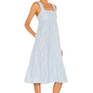Amanda Uprichard light blue midi dress